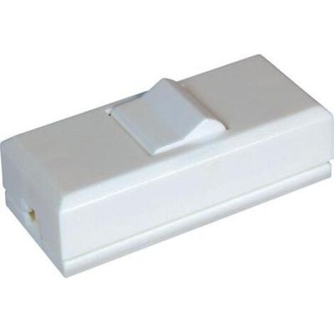 interBär 8075-008.01 Interrupteur pour câble souple blanc 1 x Off/On 2 A 1 pc(s) W687691