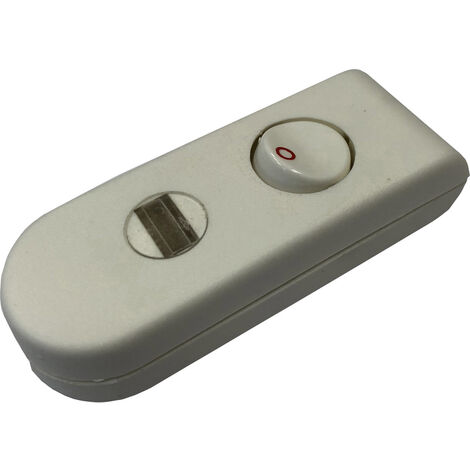 interBär 8093-108.01 Schnurschalter  Weiß 1 x Aus/Ein 2 A   1 St.