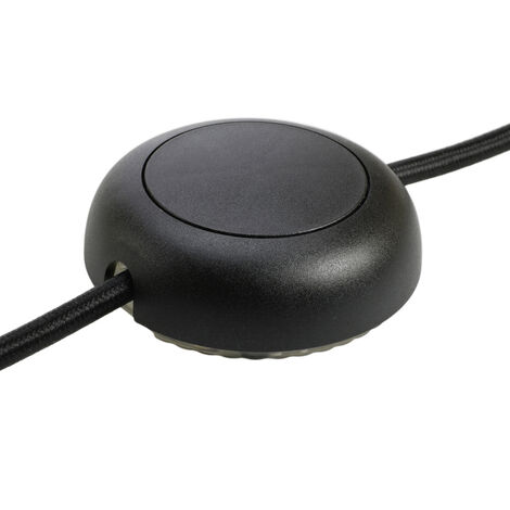 interBär 8124-004.01 LED-Schnurdimmer mit Schalter Schwarz 1 x Aus/Ein  Schaltleistung (min.) 5 W Sc