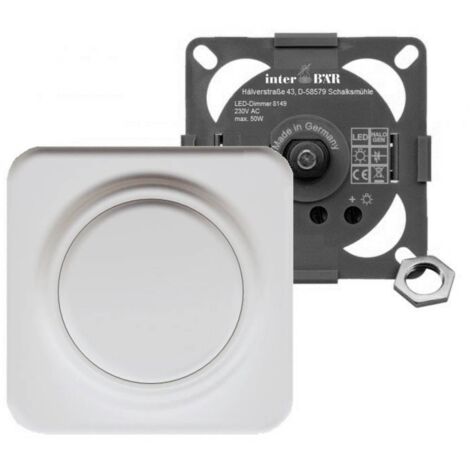 interBär 8149-008.01 Variateur à encastrer dans un meuble blanc A692723