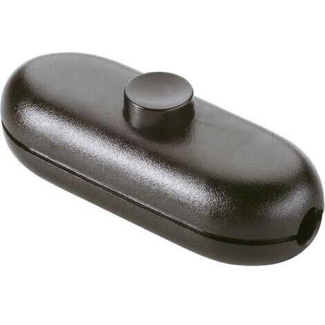interBär  Schnurschalter  Schwarz 1 x Aus/Ein 2 A   1 St.
