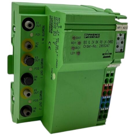Interbus IBS IL 24 BK RB LK-2MBD Phoenix Contact + 18 Modules