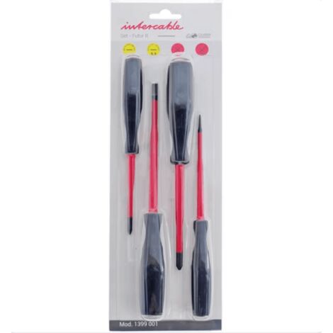 INTERCABLE 1399001 - SET 4 Giraviti a Taglio e Croce Intercable FUTUR II