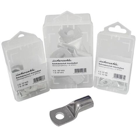 Intercable 182180 ICR106SB10 Cosse de câble tubulaire 180 ° M6 10.00 mm² 10 pc(s) Y784533