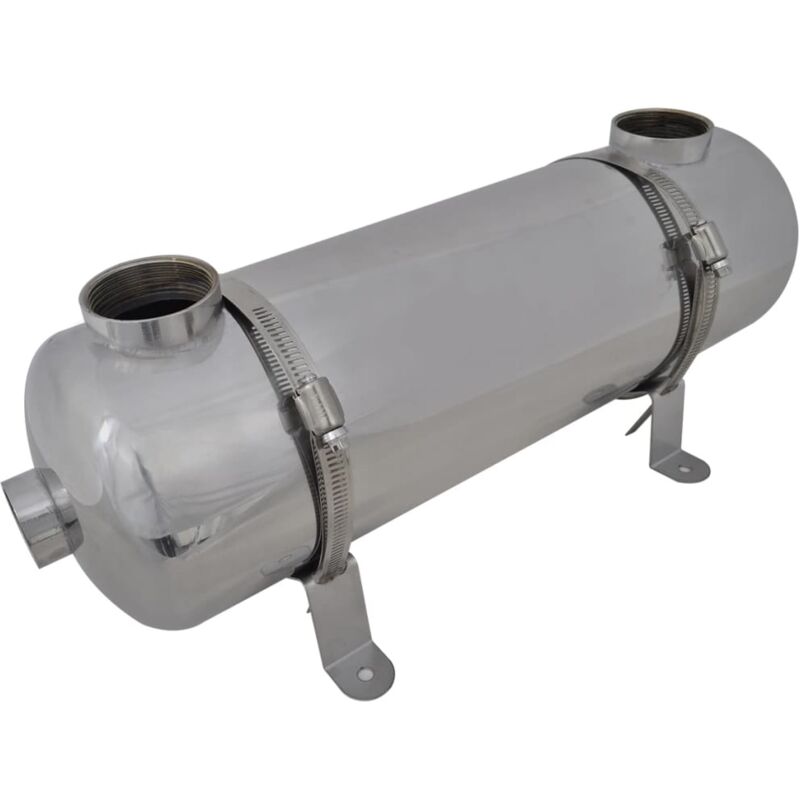 Intercambiador De Calor Para Piscina, 485 X 134 Mm, 60 Kw