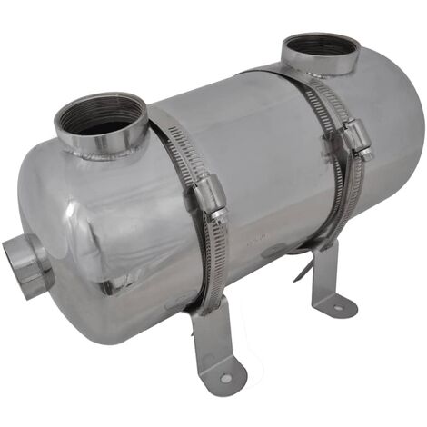 Intercambiador de calor para piscina, 355 x 134 mm, 40 kW