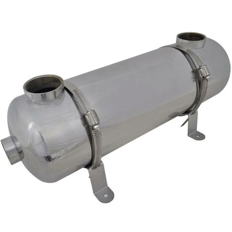 Intercambiador de calor para piscina, 485 x 134 mm, 60 kW