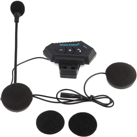 Intercomunicador Casco Moto, Auriculares Casco Moto Bluetooth, Intercomunicador Bluetooth para Motocicletas, Intercom Anti-interferencia Auriculares para una Variedad de Montados en Casco