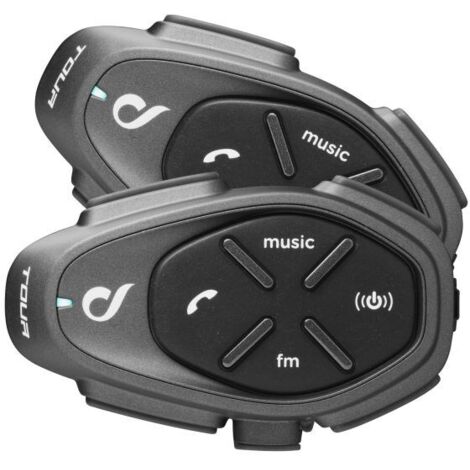 Intercomunicador de moto INTERPHONE TOUR HD para 2 cascos