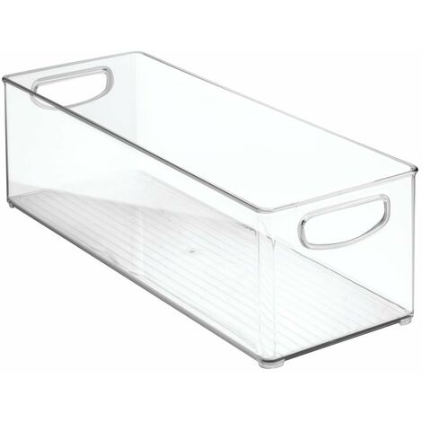 Interdesign Cabinet/Kitchen Binz Contenitore Cucina, Extra-large e Lungo  Organizer Cucina in Plastica, Trasparente