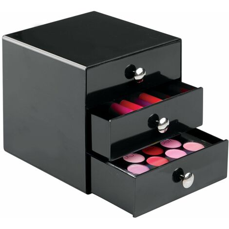 iDesign Porta trucchi con 4 cassetti, Mini cassettiera per make up, –