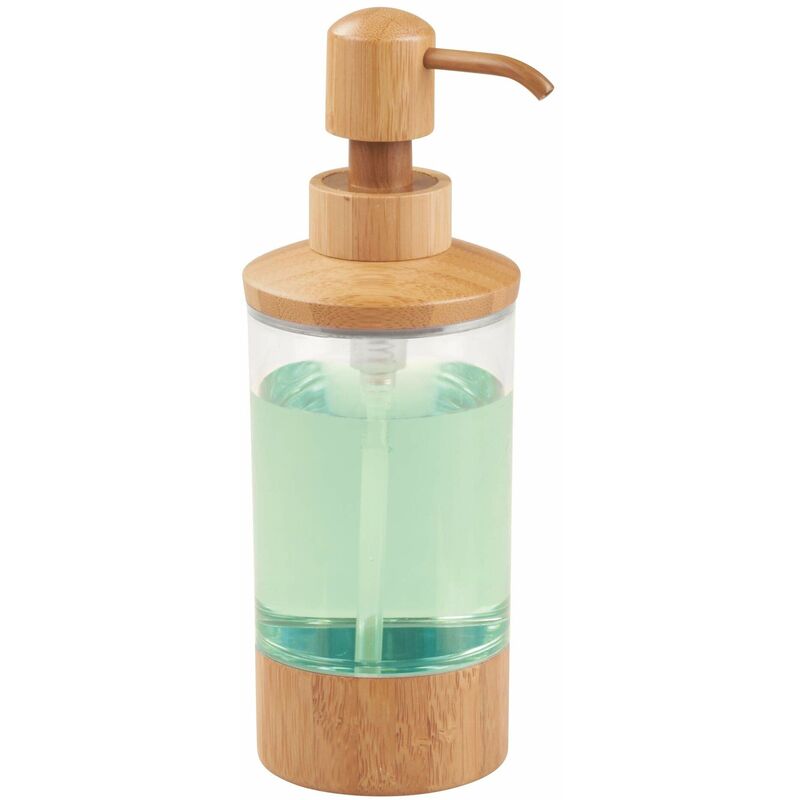 300ml Accessorio Bagno /& Cucina Portasapone Ricaricabile Beige 1 pz Poliresina Relaxdays Dispenser di Sapone Manuale