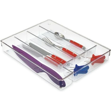 mDesign Set da 2 Portaposate da cassetto – Divisore cassetto modulare per  argenteria e utensili da cucina – Organizer per posate in bambù – marrone  chiaro : : Casa e cucina