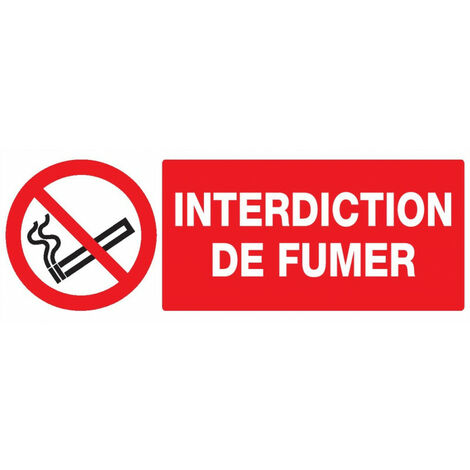 INTERDICTION DE FUMER 330x75mm