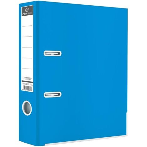 INTERDRUK A4-Ordner 50 mm, glänzend hellblau – 50 Blatt