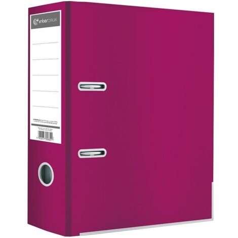 INTERDRUK A4-Ordner 75 mm – Fuchsia, glänzender Einband