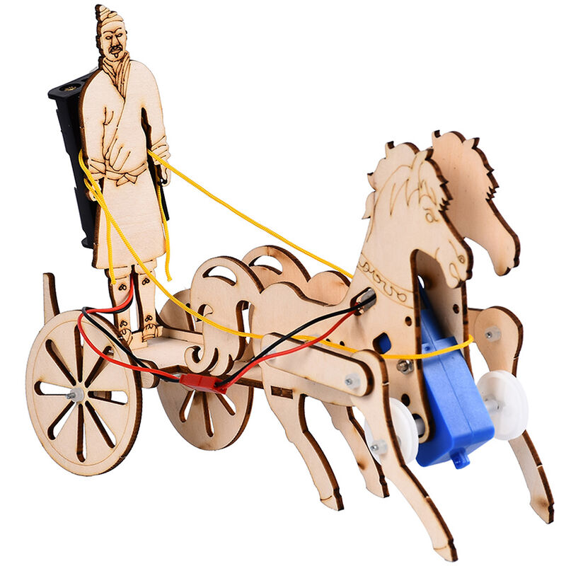 

Interesante tecnolog¨ªa de experimentos cient¨ªficos Fabricacion a pequena escala Material hecho a mano Terra Cotta Warriors Chariot Model,Beige