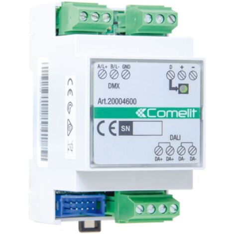 Interfaccia Comelit SIMPLEHOME per protocolli DALI e DMX 3M 20004600