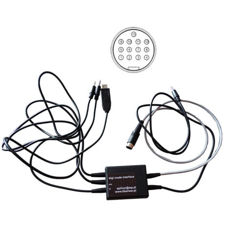 Interfaccia DIGI ICOM a 13 PIN per IC-7000, IC-703, IC-706, IC-706mkII, IC-706mkIIG, IC-7100, IC-718, IC-7200, IC-7300, IC-7410, IC-9100, IC-970A, IC-970E, IC-970H