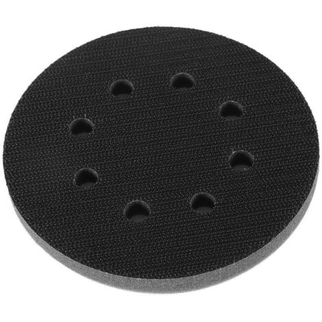 Interface 125mm Tampon de Ponçage Souple, Tampon de Coussin D\'interface, Adapté aux Types Pneumatiques et électriques de Polisseuse Autonettoyante(8 Trous)