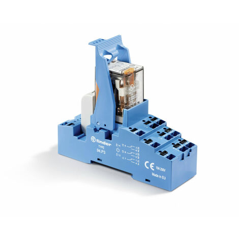 Interface 3RT 10A 12V DC étrier plastiq Push-in LED + diode FINDER 58P390120050SPA