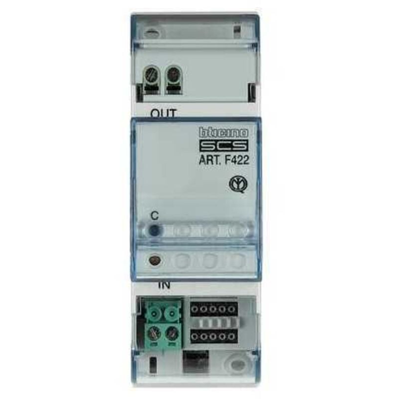Interface BUS pour extension d'installation 2 modules DIN BTICINO F422
