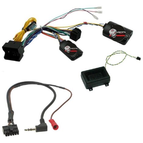 Interface Commande au volant BM9J compatible avec BMW 01-16 Fakra Radars recul JVC