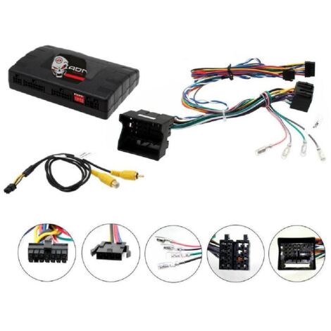 Interface commande au volant UVW2J compatible avec VW Golf Polo ap13 sans ampli Fakra JVC