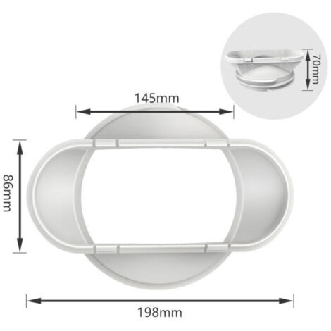Interface de buse plate de tuyau d'échappement de chaleur de climatiseur Mobile 130/150mm accessoires généraux