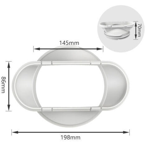 Interface de buse plate de tuyau d'échappement de chaleur de climatiseur Mobile 130/150mm accessoires généraux