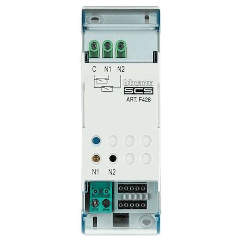 Interface de contrôle Bticino pour 2 contacts indépendants F428