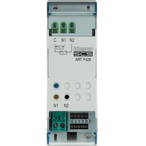 Interface de contact MyHOME BUS 2 contacts 2 modules BTICINO F428