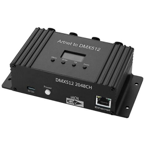 Interface de contrôleur d'éclairage Ethernet ArtNet DMX512 4 Univers