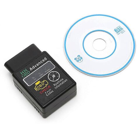 Interface de diagnostic automobile ELM327 V2.1 OBD 2 OBD-II compatible Bluetooth