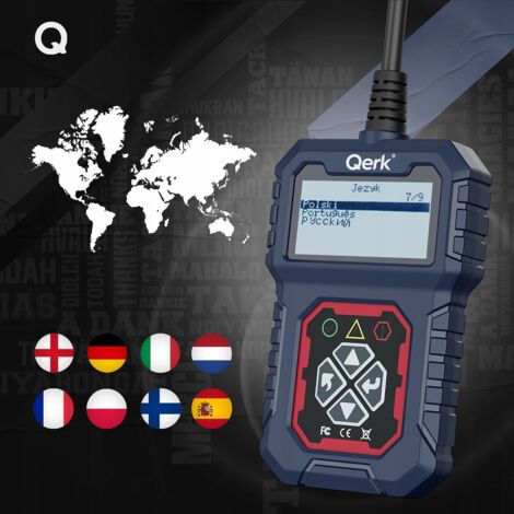 INTERFACE DE DIAGNOSTIC TESTEUR OBD2 SCANNER AMÉLIORÉ EN LANGUE POLONAISE MENU PL