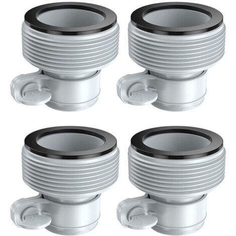 Interface de pompe filtrante INTEX 1,25 pouces modifiée en 1,5 pouces 4pcs
