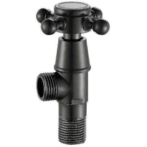 Interface de robinet, vanne d'angle noire, 1 pièce