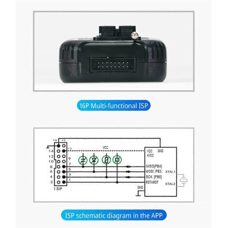 Interface ISP multifonction 16 broches pour programmateur T48 TL86