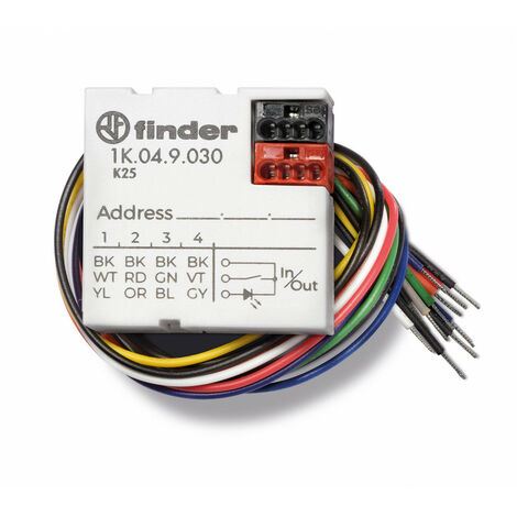 Interface KNX universel IP40 4 entrées + 4 sorties à encastrer 422688 FINDER 1K049030