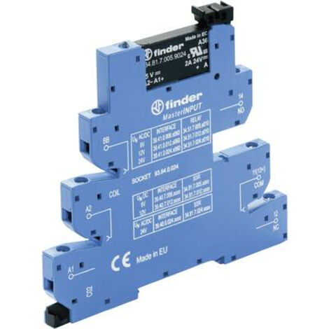 INTERFACE MOD A RELAIS STAT MASTERINPUT 1NO ENT 230?240VAC SORT 24VDC 2A BORNES A CAGES FINDER 357195