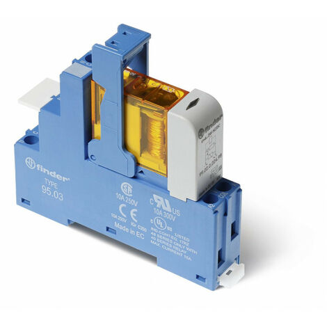 INTERFACE MODULAIRE 1RT 10A 110VAC ETRIER METALLIQUE FINDER 306704