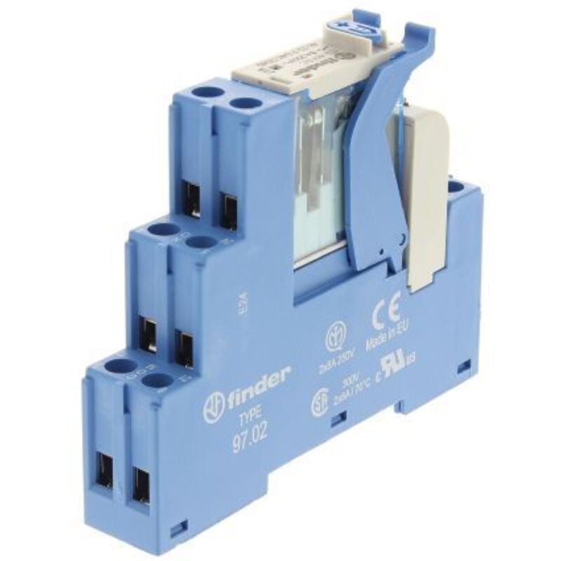 Relais d'interface Finder, 4C Series, 48V c.c., 2 RT, montage Rail DIN ( Prix pour 1 )