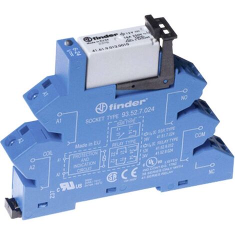 Interface modulaire à relais 1RT 16A 24V DC sensible bornes à ressort FINDER 381170240050