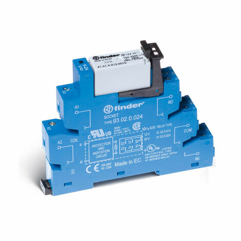 INTERFACE MODULAIRE A RELAIS 1RT 16A 60VAC/DC MONTAGE RAIL 35MM BORNES A CAGE FINDER 337876