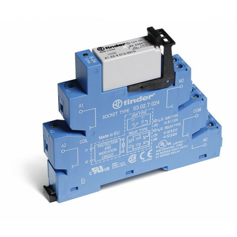 Interface modulaire à relais 2RT 8A 12V AC DC AgNi bornes à cage FINDER 385200120060