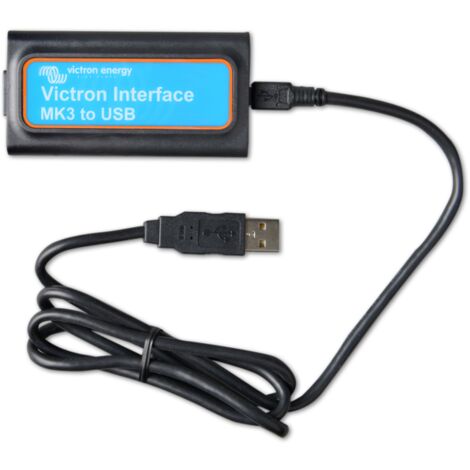 Interface PC Victron MK3-USB – Connecteur VE.Bus vers USB – Compatible Multi, MultiPlus, Quattro – Configuration facile sur PC – Victron Energy