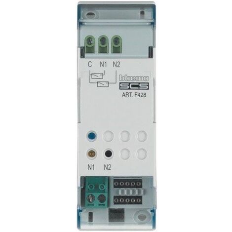 Interfaz de control Bticino para 2 contactos independientes F428
