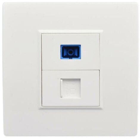 Interfaz de fibra óptica SC, toma de pared, panel de tomas de red RJ45, tipo Connecto1