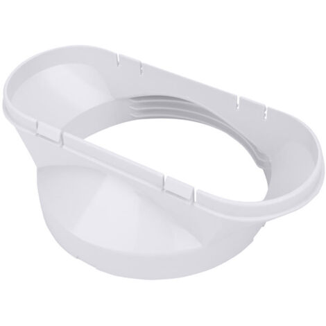Interfaz de manguera de escape para conducto de escape de 5,12 pulgadas de diámetro, conexión de tubo con brida para aire acondicionado portátil.