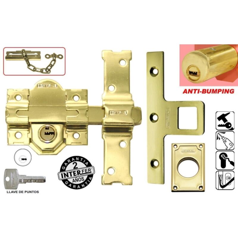 

Cerrojo Sobreponer 50Mm Llave/Llave Interfer Ac Dor 31 -B-Sa Dora